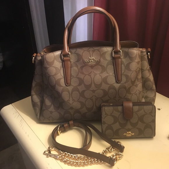 Coach Handbags - Authentic COACH purse with matching wallet